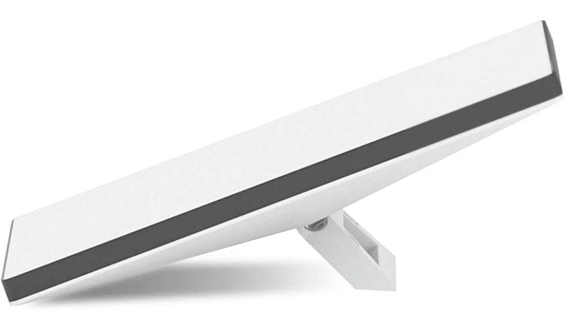 Starlink Mini kit with the kickstand extended